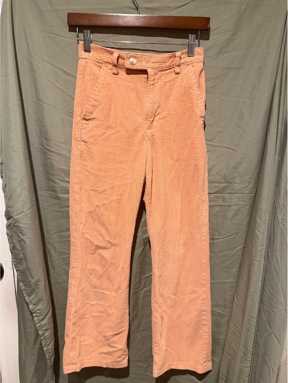 Levis Math Club Flare peach corduroy pants size 24